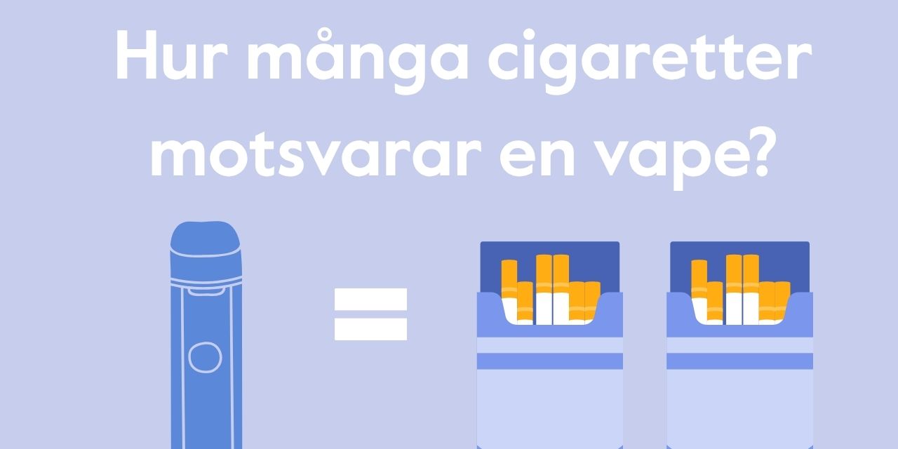 Hur mnga cigaretter motsvarar en vape? | Vont